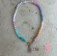 Load image into Gallery viewer, Pastel Opal Rainbow necklace