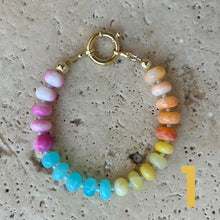 Load image into Gallery viewer, Pastel Opal Rainbow bracelet