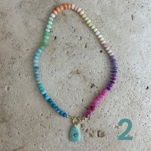 Load image into Gallery viewer, Colorful Opal Rainbow necklace