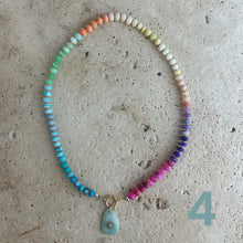 Load image into Gallery viewer, Colorful Opal Rainbow necklace