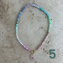 Load image into Gallery viewer, Pastel Opal Rainbow necklace
