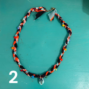 braided Bandana necklace