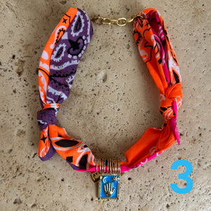 Bandana necklace neon/pastel edition