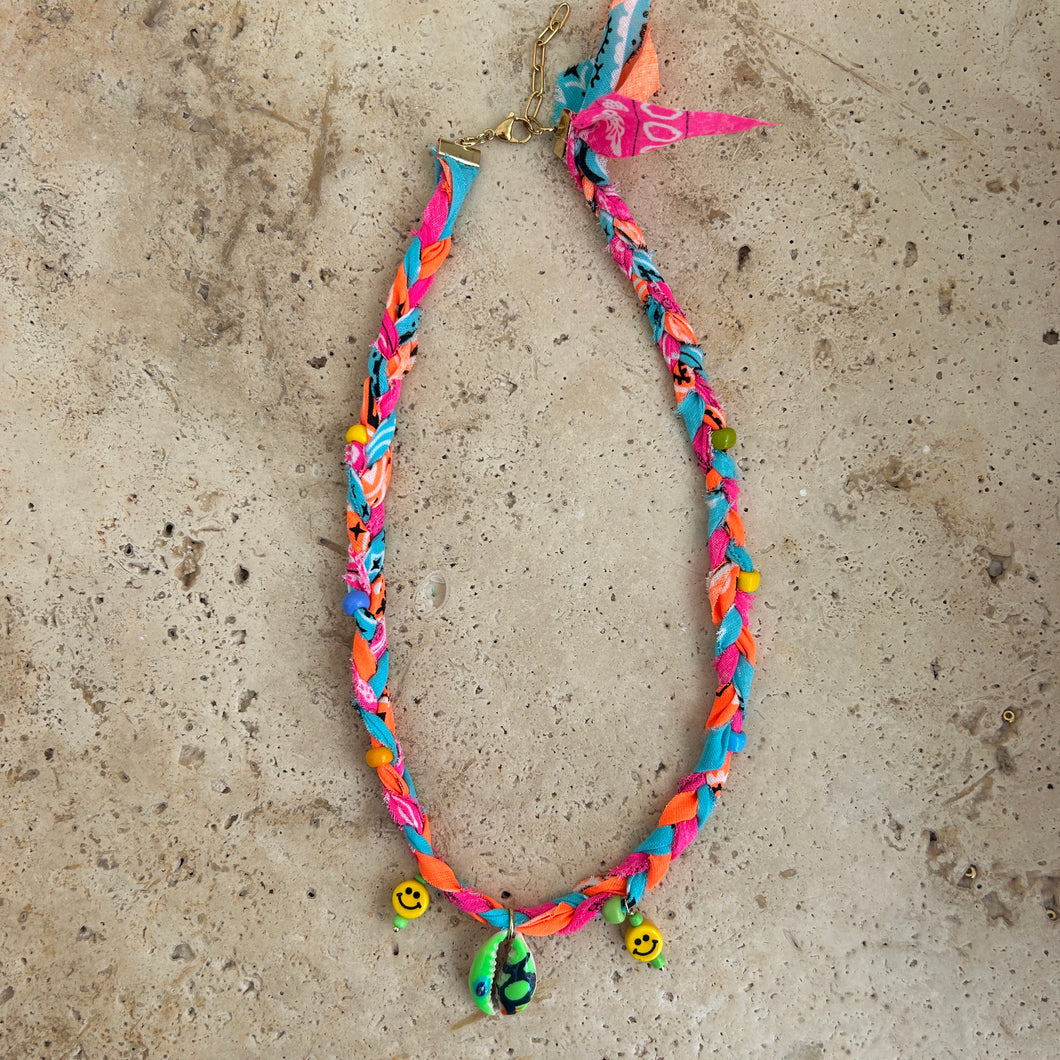 braided Bandana necklace