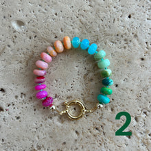 Laden Sie das Bild in den Galerie-Viewer, Chunky Opal Rainbow bracelet