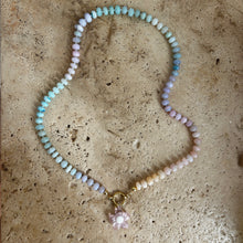 Load image into Gallery viewer, Large pastel Opal Rainbownecklace