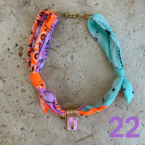Bandana necklace neon edition