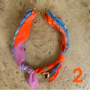 Bandana necklace neon/pastel edition