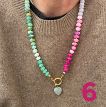 Laden Sie das Bild in den Galerie-Viewer, Colorful Opal Rainbow necklace