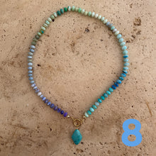 Laden Sie das Bild in den Galerie-Viewer, Colorful Opal Rainbow necklace