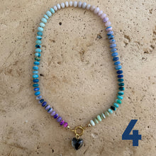 Laden Sie das Bild in den Galerie-Viewer, Colorful Opal Rainbow necklace