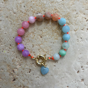 XL Rainbow Set: necklace & bracelet