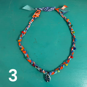 braided Bandana necklace