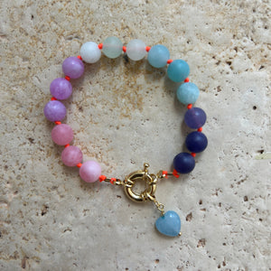 XL Rainbow Set: necklace & bracelet