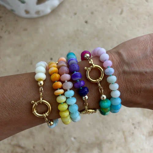 Chunky Opal Rainbow bracelet