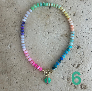 Colorful Opal Rainbow necklace