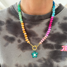 Load image into Gallery viewer, Colorful Opal Rainbow necklace