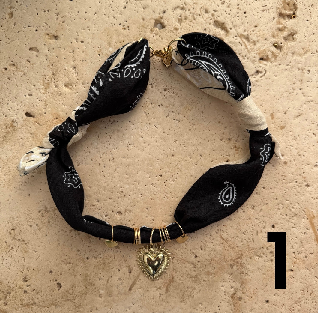 winteryBandana necklace