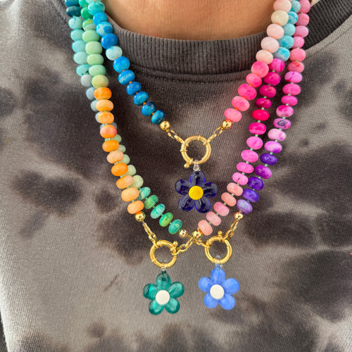 Colorful Opal Rainbow necklace