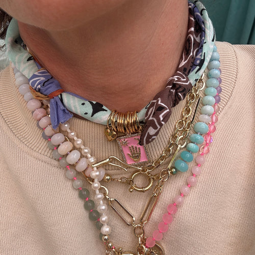 Bandana necklace neon/pastel edition