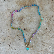 Laden Sie das Bild in den Galerie-Viewer, mint pastel Rainbow necklace for Maureen
