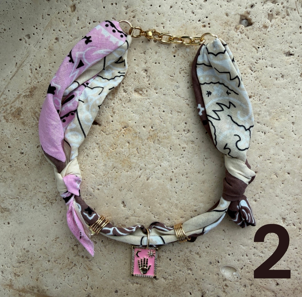 wintery Bandana necklace