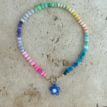 Load image into Gallery viewer, Opal Rainbow necklace with charm