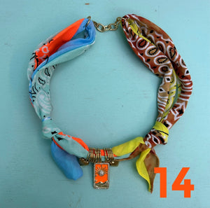 Bandana necklace neon/pastel edition