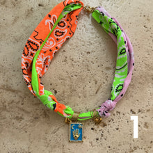 Load image into Gallery viewer, Bandana necklace neon edition