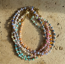 Load image into Gallery viewer, Pastel Opal &amp; Pearls necklace
