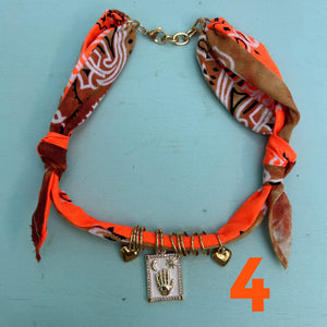 Bandana necklace neon/pastel edition