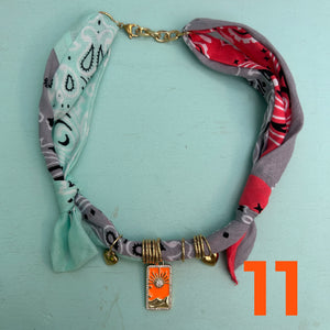 Bandana necklace neon/pastel edition
