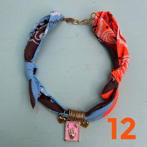 Bandana necklace neon/pastel edition