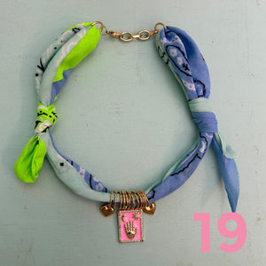Bandana necklace neon/pastel edition