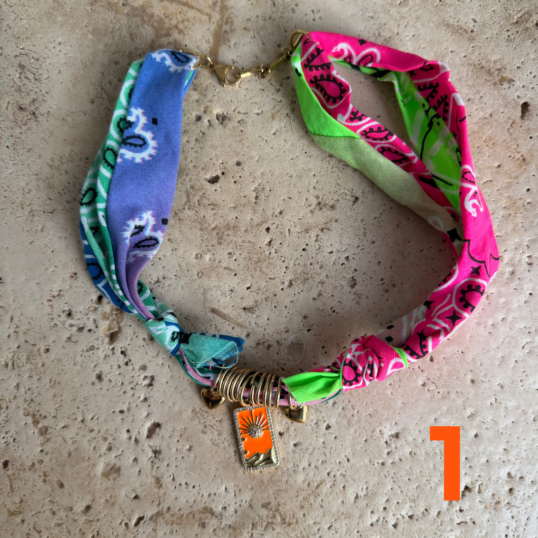 Bandana necklace neon edition