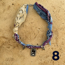 Load image into Gallery viewer, SILVER winteryBandana necklace
