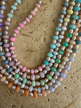 Load image into Gallery viewer, Pastel Opal &amp; Pearls necklace