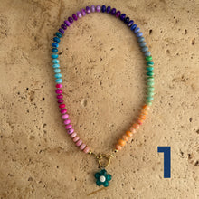Load image into Gallery viewer, Colorful Opal Rainbow necklace