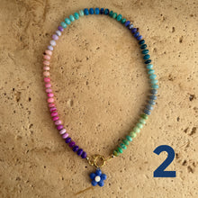 Load image into Gallery viewer, Colorful Opal Rainbow necklace