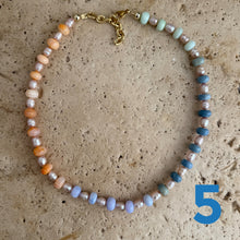 Load image into Gallery viewer, Pastel Opal &amp; Pearls necklace