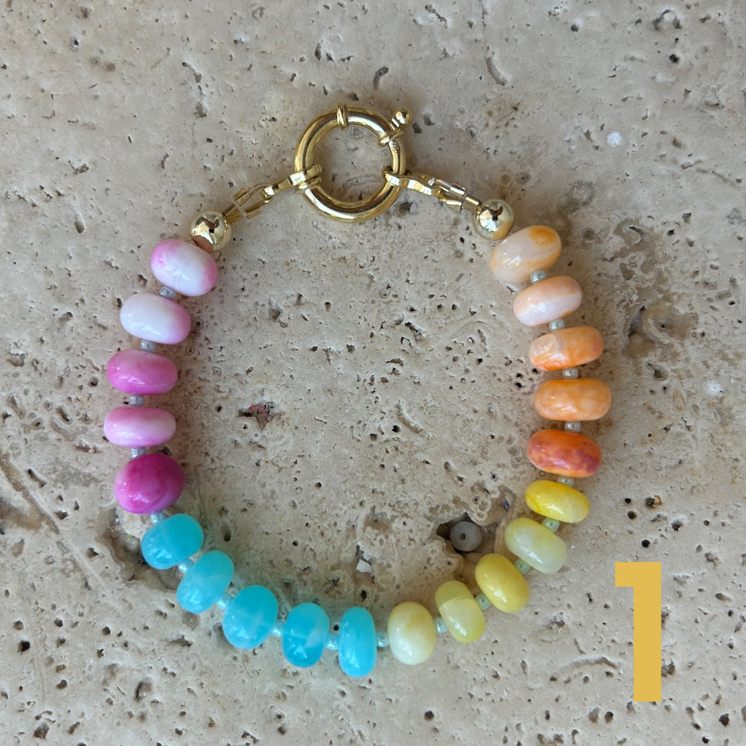 Pastel Opal Rainbow bracelet