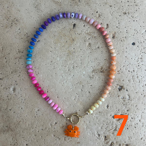 Colorful Opal Rainbow necklace