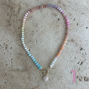Pastel Opal Rainbow necklace