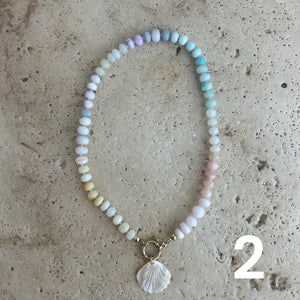 Pastel Opal Rainbow necklace