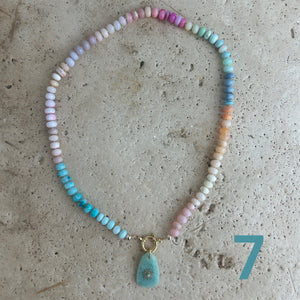 Pastel Opal Rainbow necklace