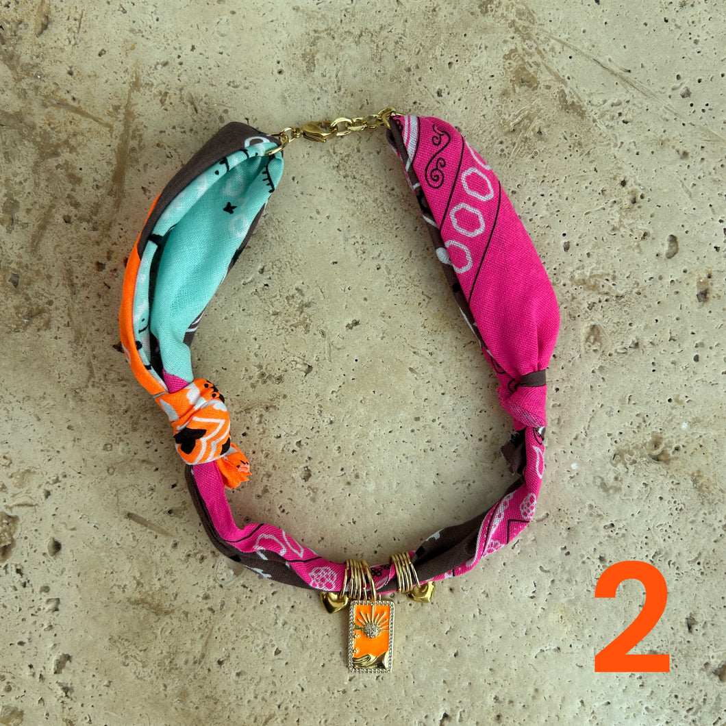 Bandana necklace neon edition