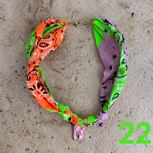 Bandana necklace neon edition