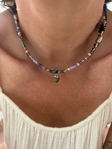 smokey quartz necklace