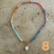 Load image into Gallery viewer, Pastel Opal Rainbow necklace