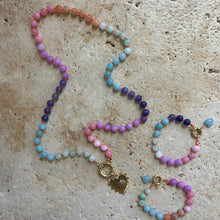 Laden Sie das Bild in den Galerie-Viewer, XL Rainbow bracelet with orange thread